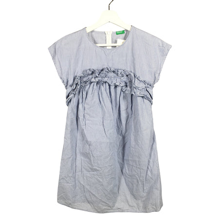 Unisex Benetton - Dress, size 146 - 152 - Light blue ()