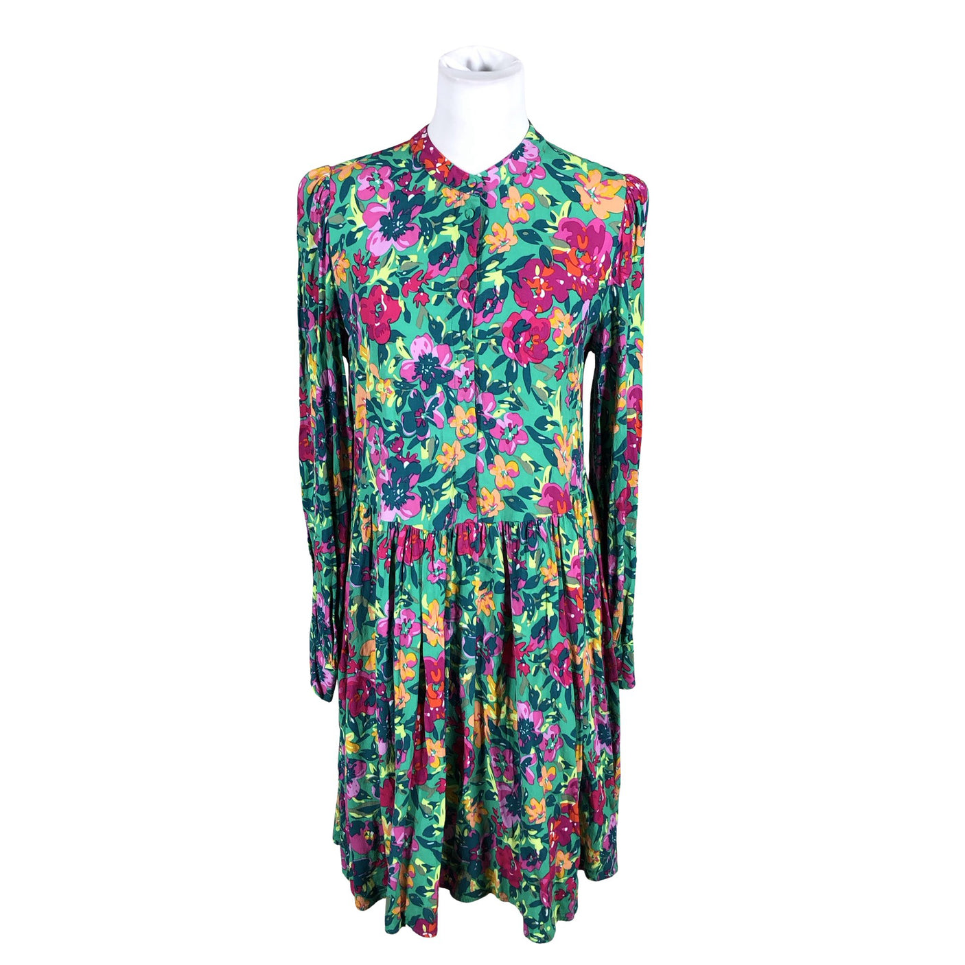 Unisex Y.A.S - Schiffon dress, size 38 - Green (1)