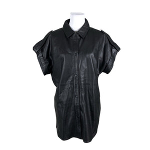 Unisex Goosecraft - Leather jacket, size 34 - Black (1)