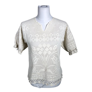 Unisex Handmade - Sweater, size 38 - Natural white (1)