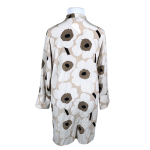 Unisex Marimekko - Schiffon dress, size 44 - Beige (2)