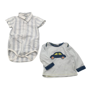 Unisex Polarn O. Pyret - Body, size 62 - 68 - White (1)