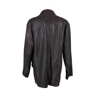 Unisex Big-L - Leather jacket, size XXXL - Brown (2)