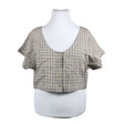 Unisex AmourLinen - Short-sleeved blouse, size 42 - Beige ()