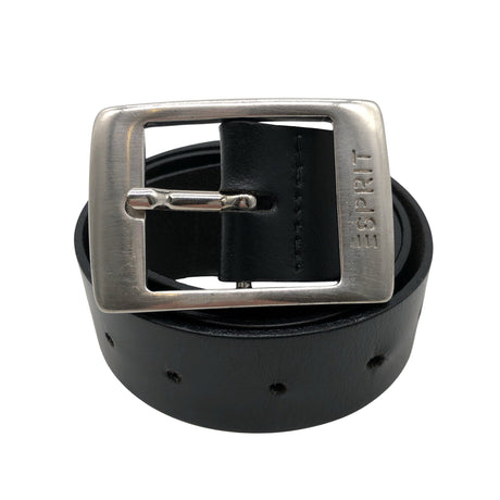 Unisex Esprit - Leather belt, size Ei kokoa - Black ()