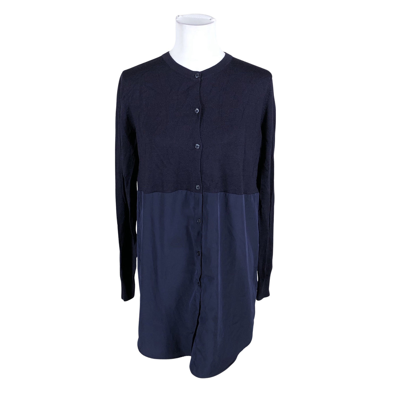 Unisex Uniqlo - Schiffon tunic, size 40 - Blue (1)