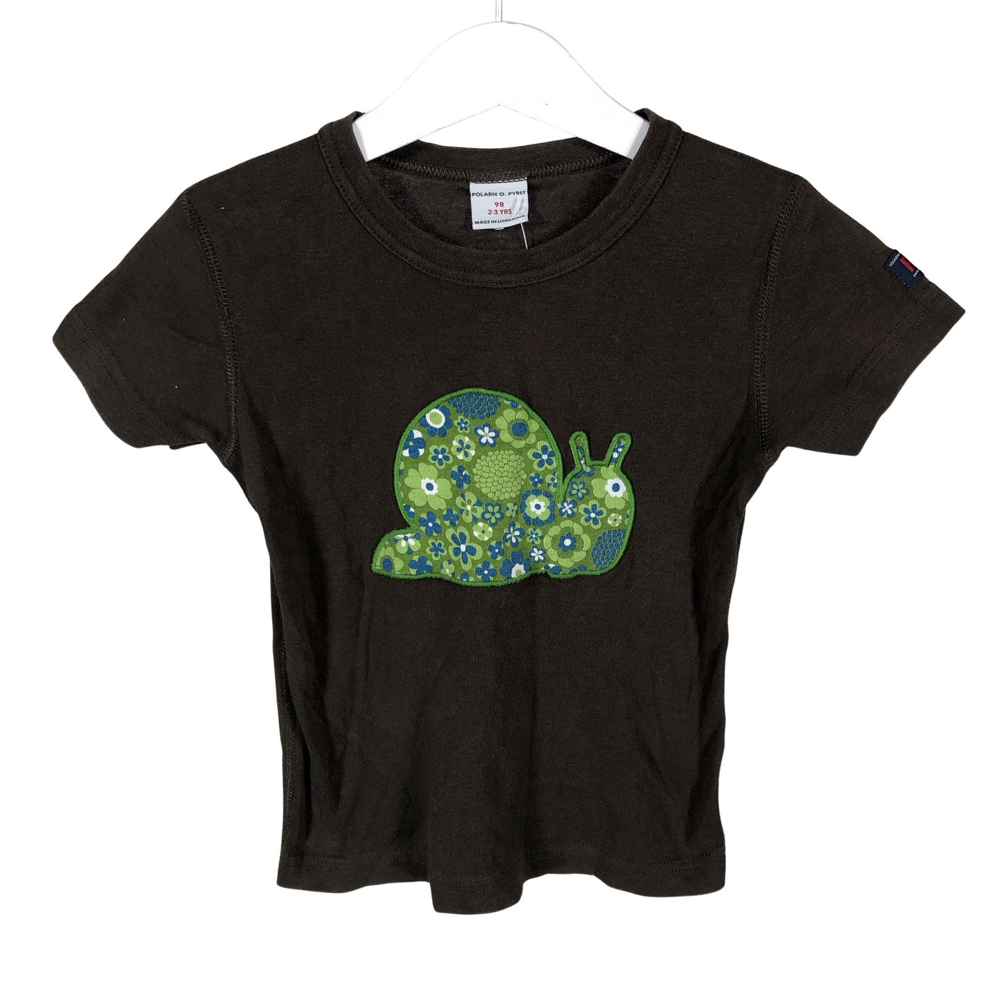 Unisex Polarn O. Pyret - T-shirt, size 92 - 98 - Brown (1)