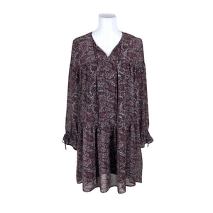 Unisex Hugo Boss - Schiffon dress, size 38 - Wine red (1)