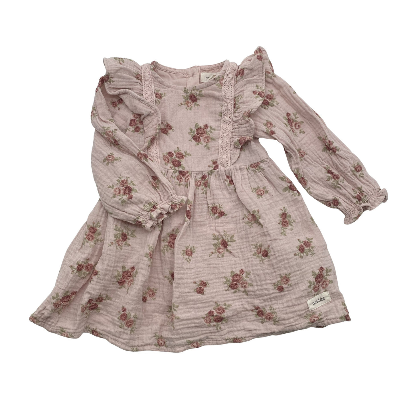 Unisex Newbie - Fabric skirt, size 68 - 74 - Light pink (1)