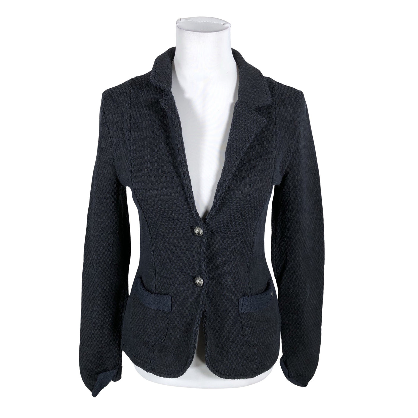 Unisex Cream - Sweat jacket, size 38 - Blue (1)