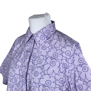 Unisex Marimekko - Collared shirt, size 44 - Violet (3)