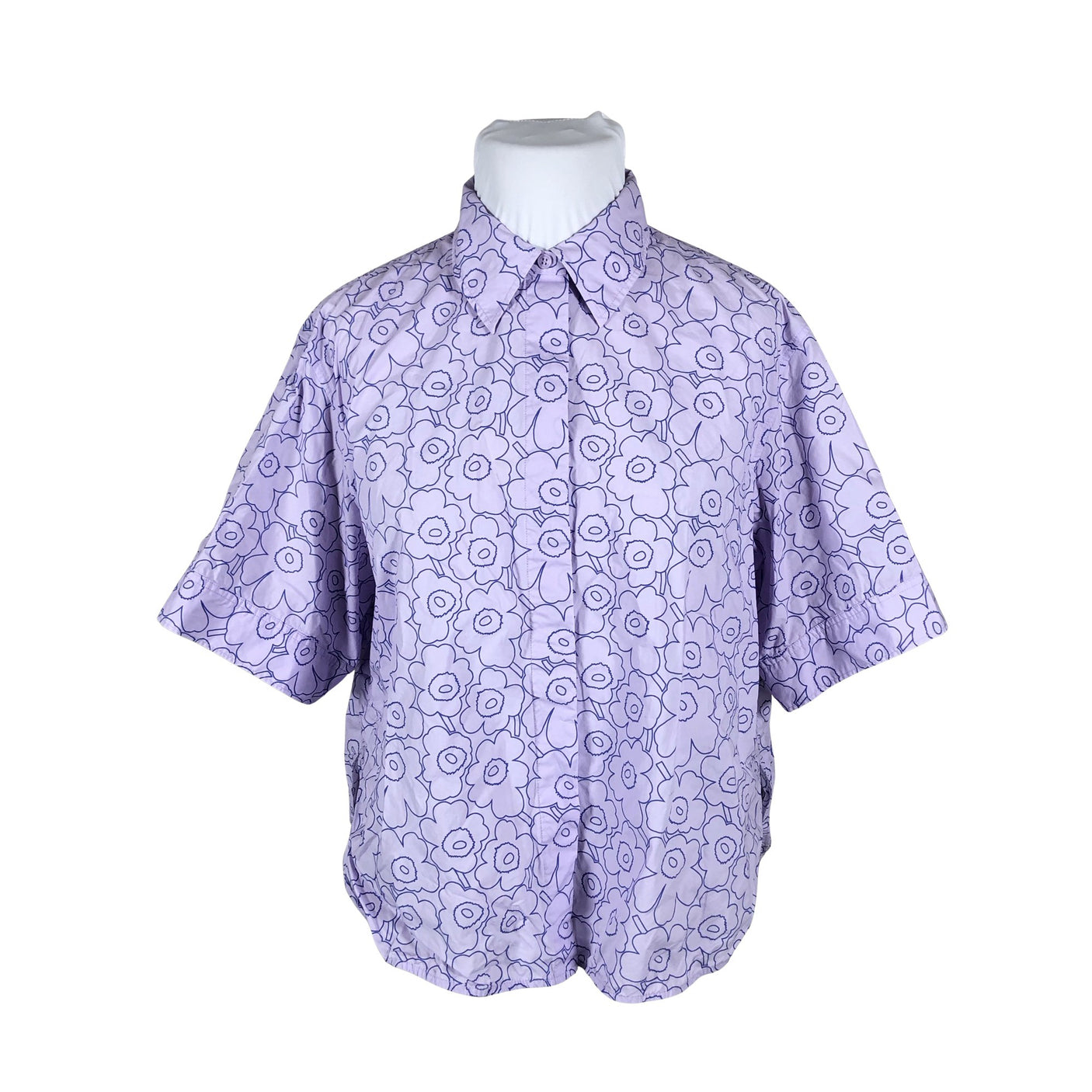 Unisex Marimekko - Collared shirt, size 44 - Violet (1)