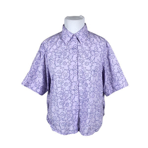 Unisex Marimekko - Collared shirt, size 44 - Violet (1)