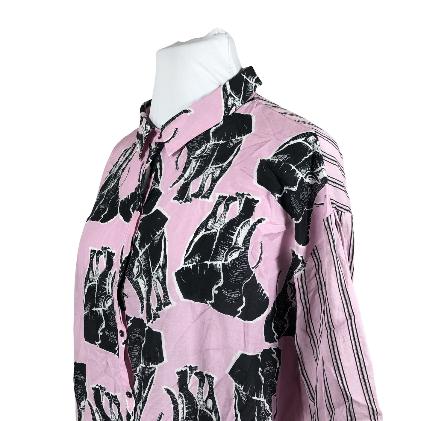 Unisex Marc Cain - Schiffon dress, size 42 - Light pink (2)