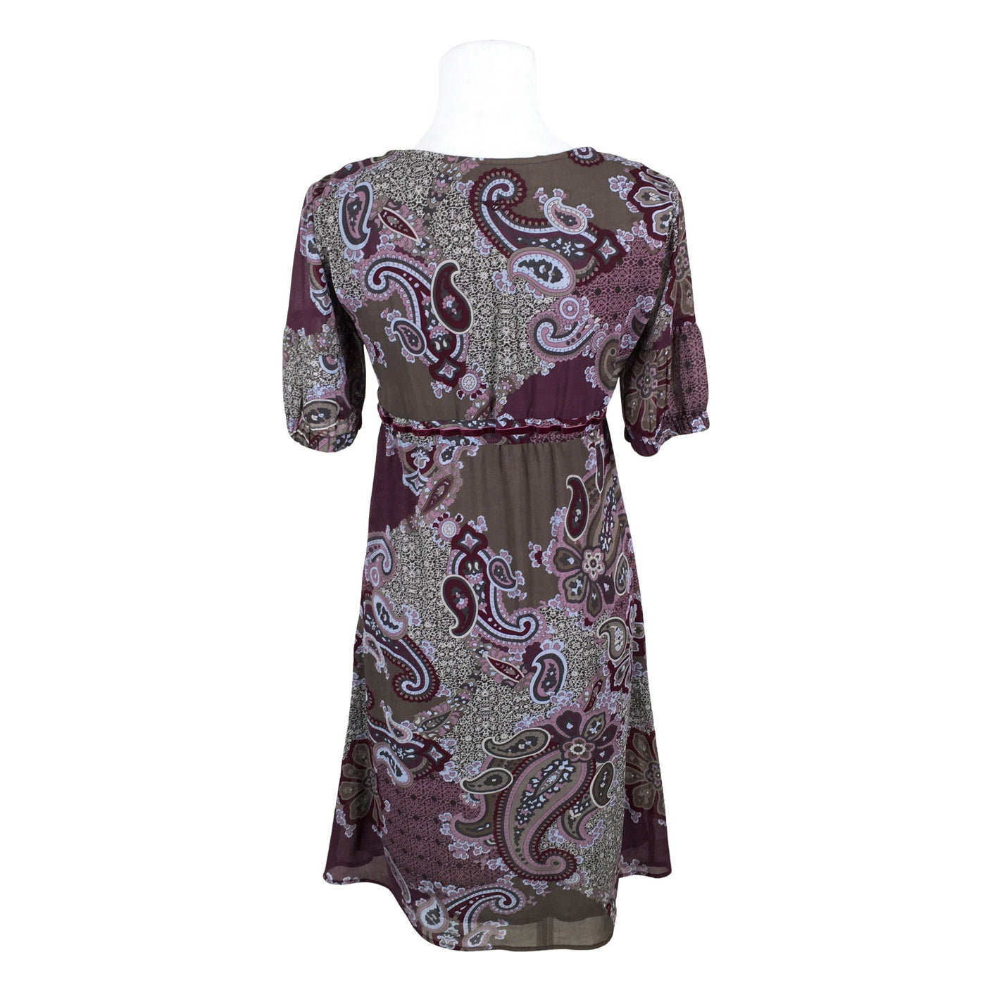 Unisex Esprit - Schiffon dress, size 36 - Brown (2)