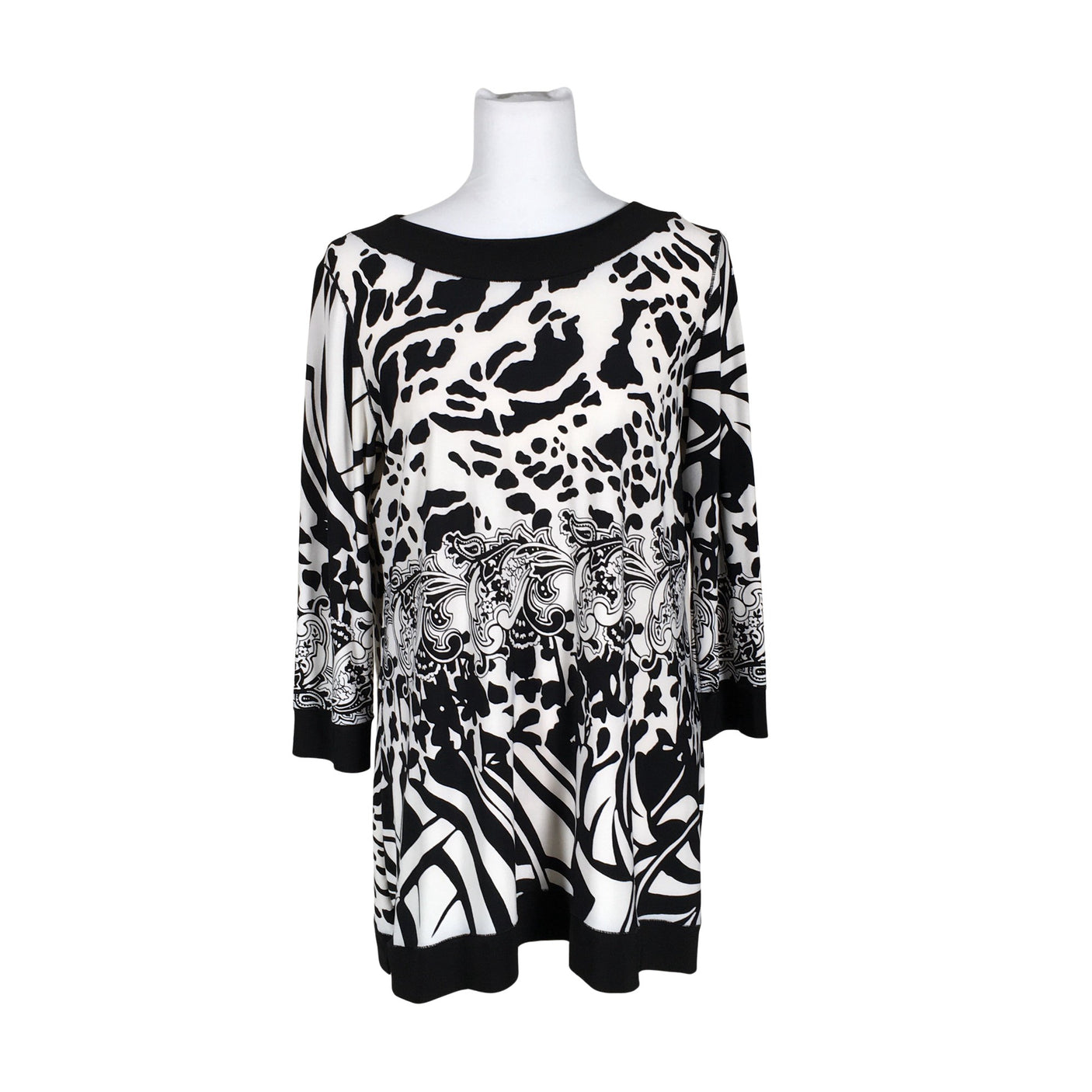 Unisex Joseph Ribkoff - Tricot tunic, size 40 - White (1)