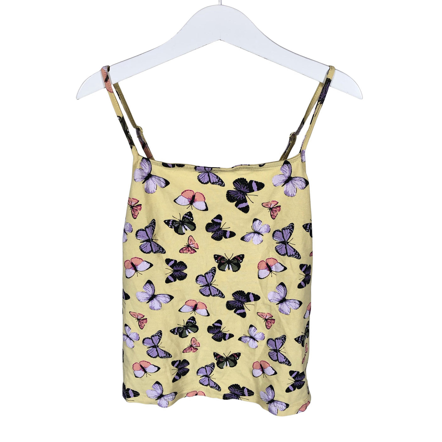 Unisex Lindex - Tricot tank top, size 134 - 140 - Yellow (1)