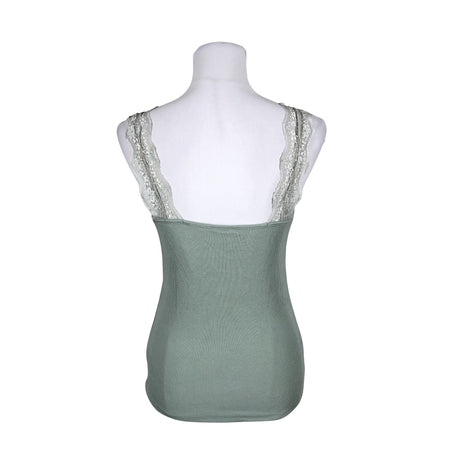 Unisex Lindex - Tricot tank top, size 38 - Turquoise (2)