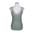Unisex Lindex - Tricot tank top, size 38 - Turquoise ()