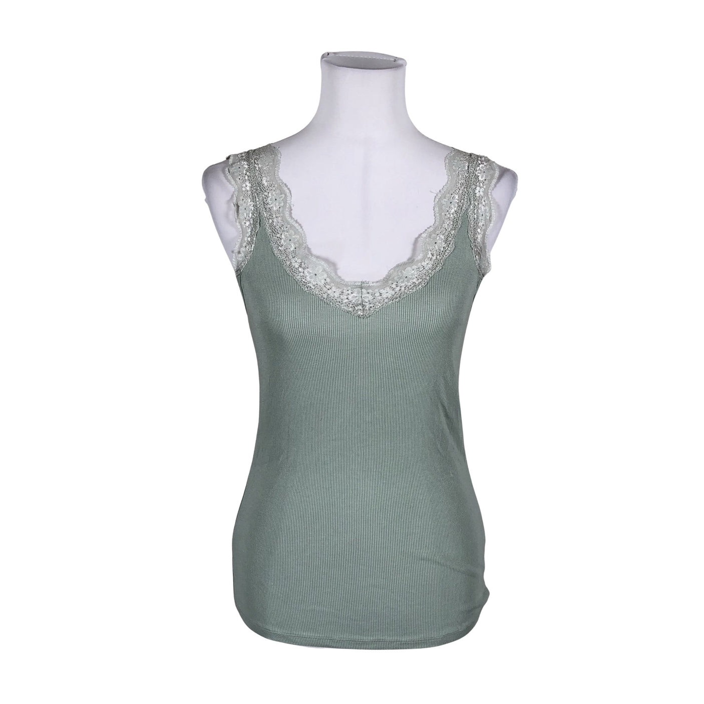 Unisex Lindex - Tricot tank top, size 38 - Turquoise (1)