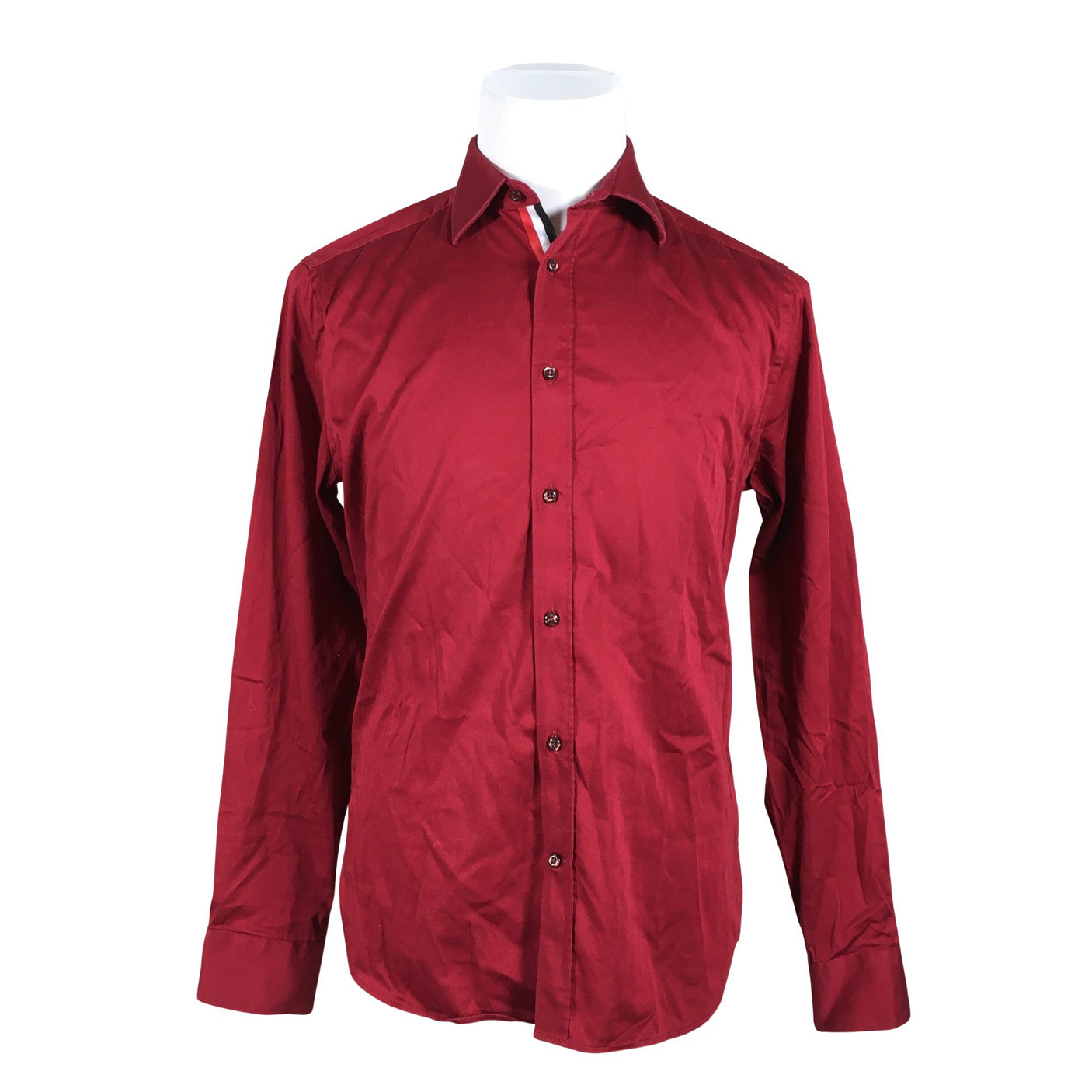 Unisex Riley - Collared shirt, size S - Red (1)