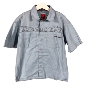 Unisex Esprit - Collared shirt, size 134 - 140 - Light blue (1)