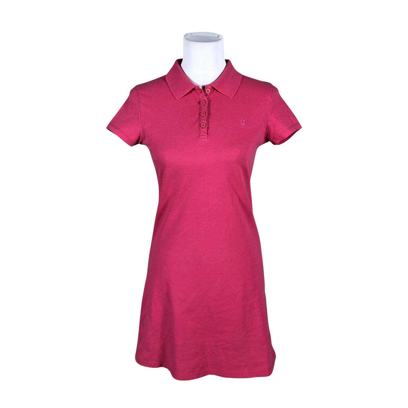 Unisex Benetton - Pique dress, size 38 - Pink (1)
