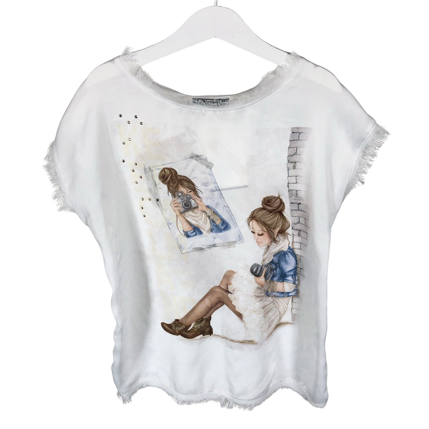 Unisex Mayoral - T-shirt, size 122 - 128 - White (1)