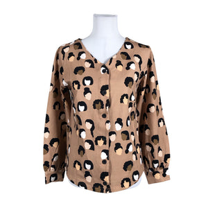 Unisex Yo Zen - Tricot shirt, size 36 - Brown (1)