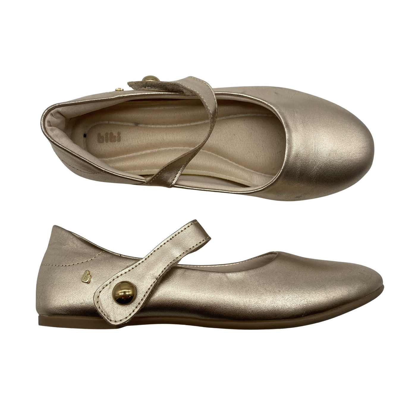 Unisex Bibi - Ballerinas, size 34 - Gold (1)