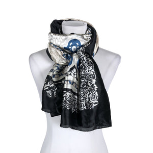 Unisex Dansk Smykkekunst - Scarf, size Maxi - Black (1)