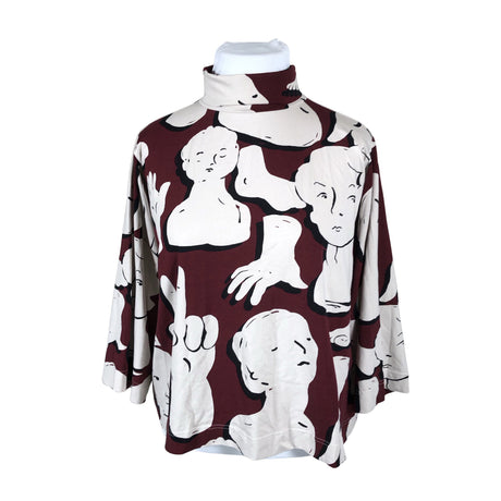 Unisex Papu - Tricot shirt, size 42 - Wine red ()