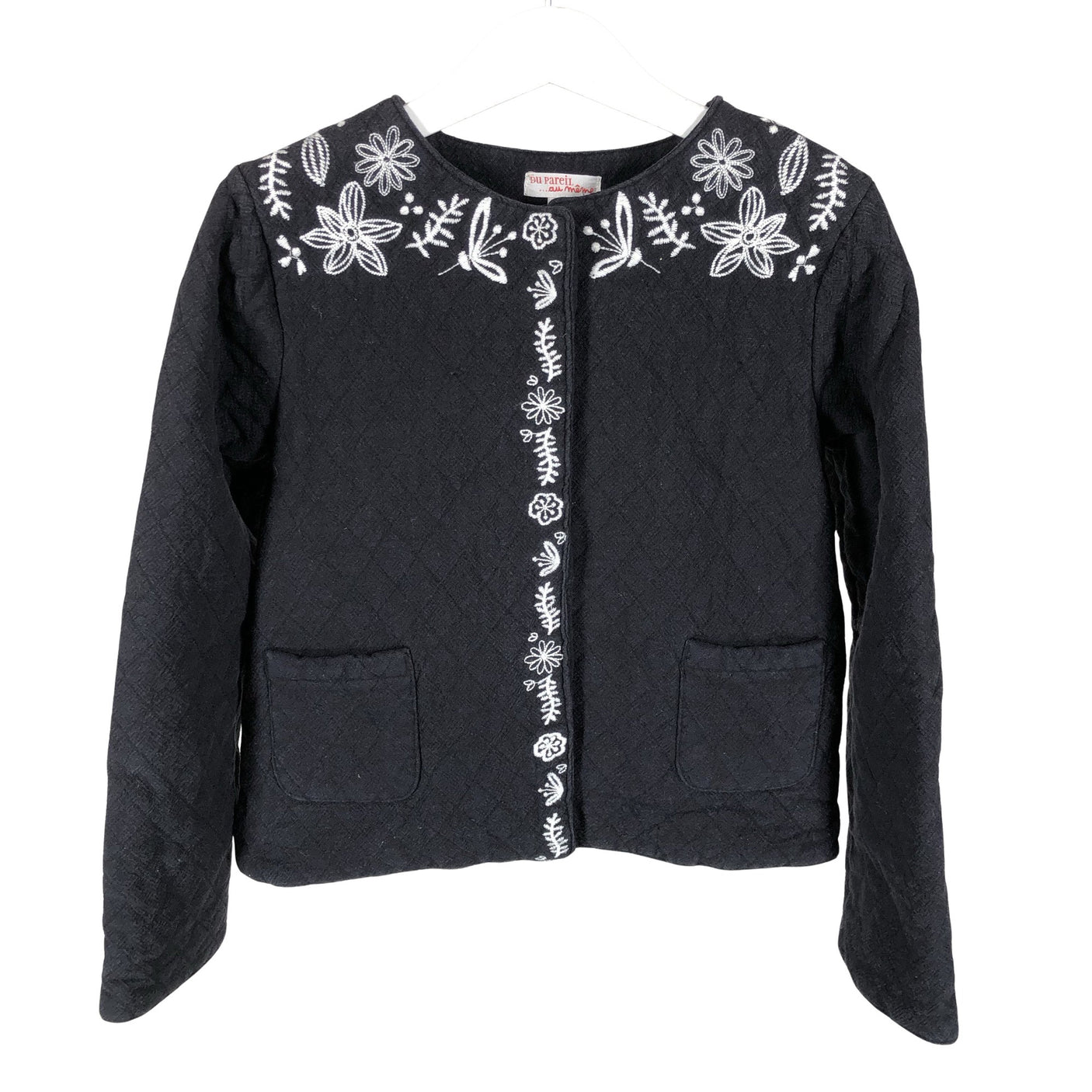 Unisex Du Pareil Au Meme - Quilted jacket, size 122 - 128 - Black (1)