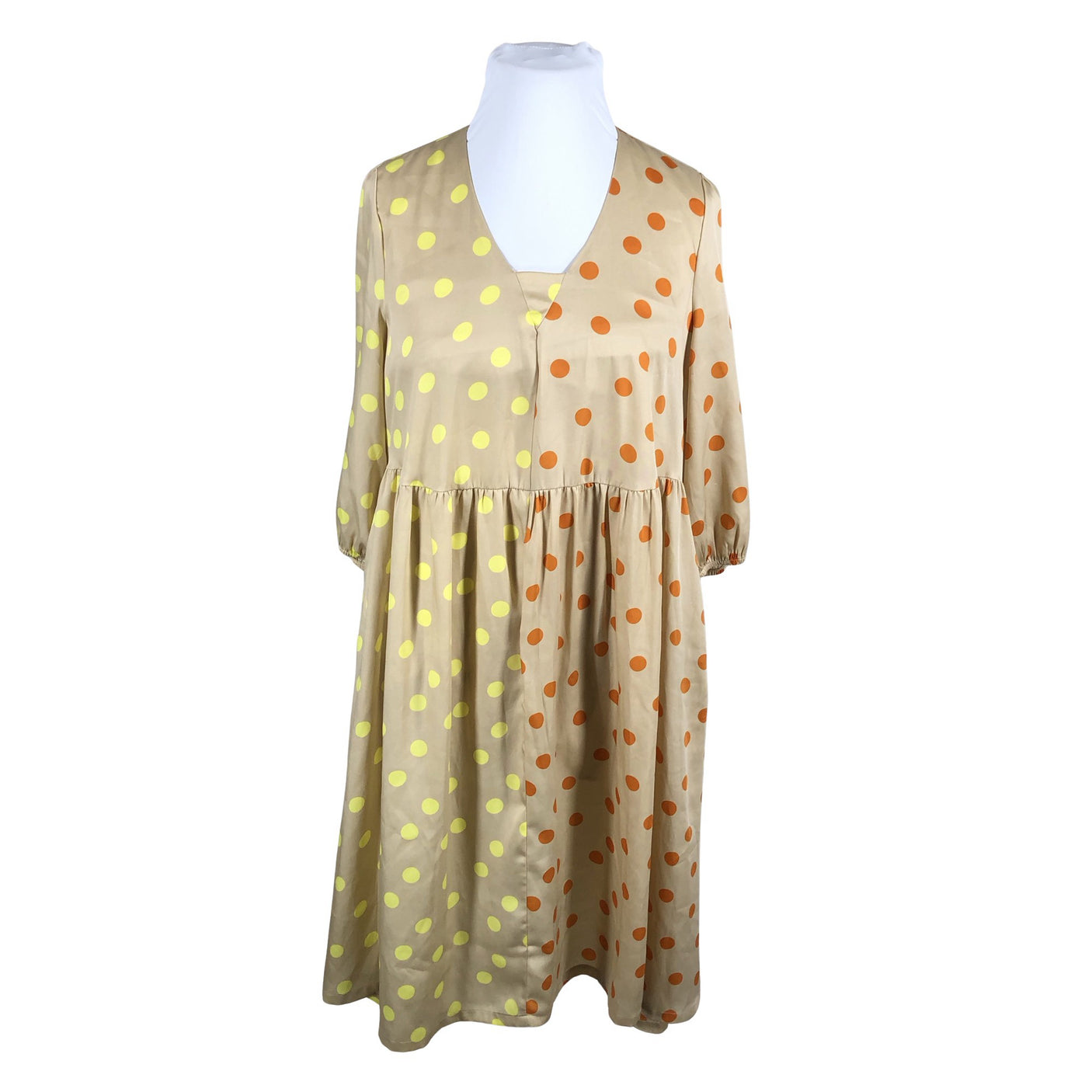 Unisex Gestuz - Schiffon dress, size 42 - Beige (1)
