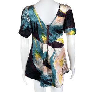 Unisex Ted Baker - Short-sleeved blouse, size 36 - Gray (2)