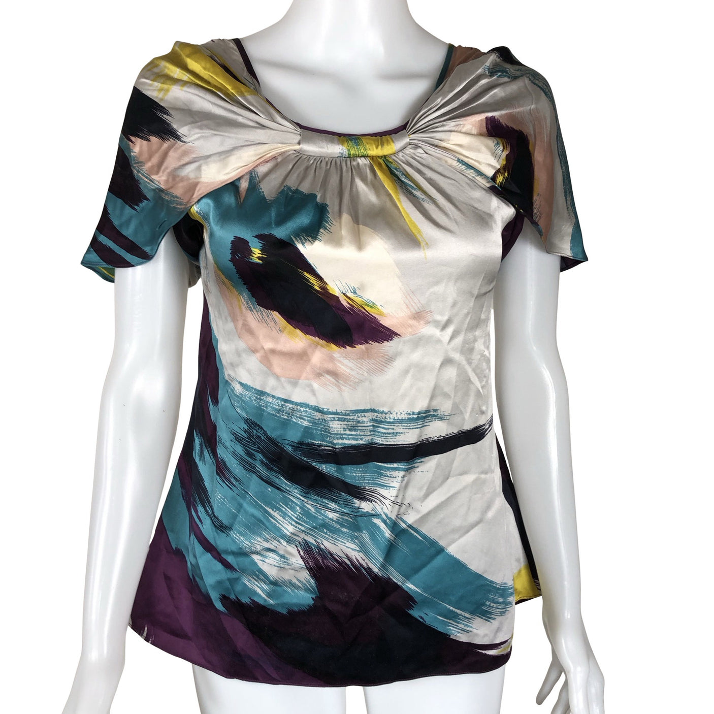 Unisex Ted Baker - Short-sleeved blouse, size 36 - Gray (1)