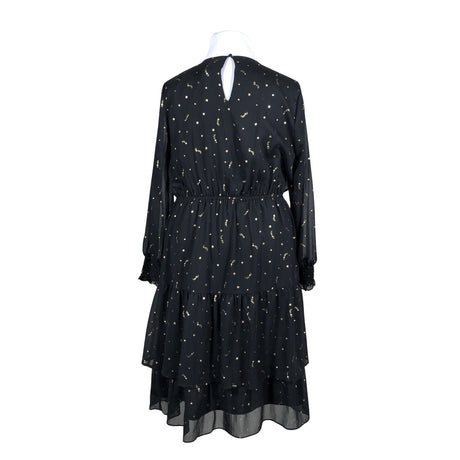 Unisex Marks&Spencer - Schiffon dress, size 46 - Black (2)