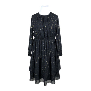 Unisex Marks&Spencer - Schiffon dress, size 46 - Black (1)
