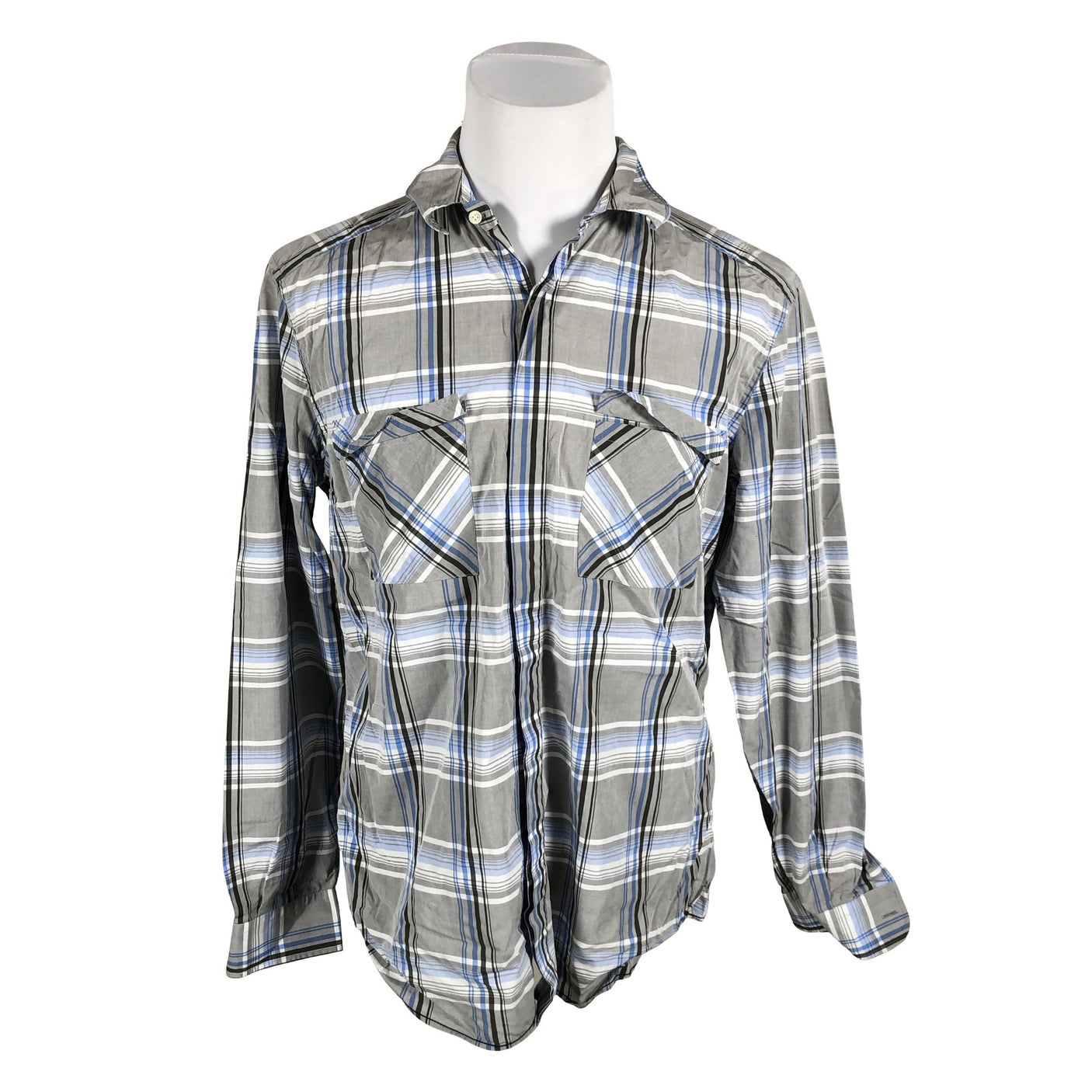 Unisex Lacoste - Collared shirt, size M - Gray (1)