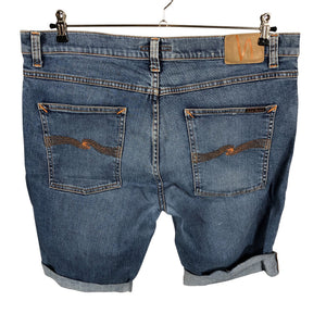Unisex Nudie Jeans - Denim shorts, size L - Light blue (2)