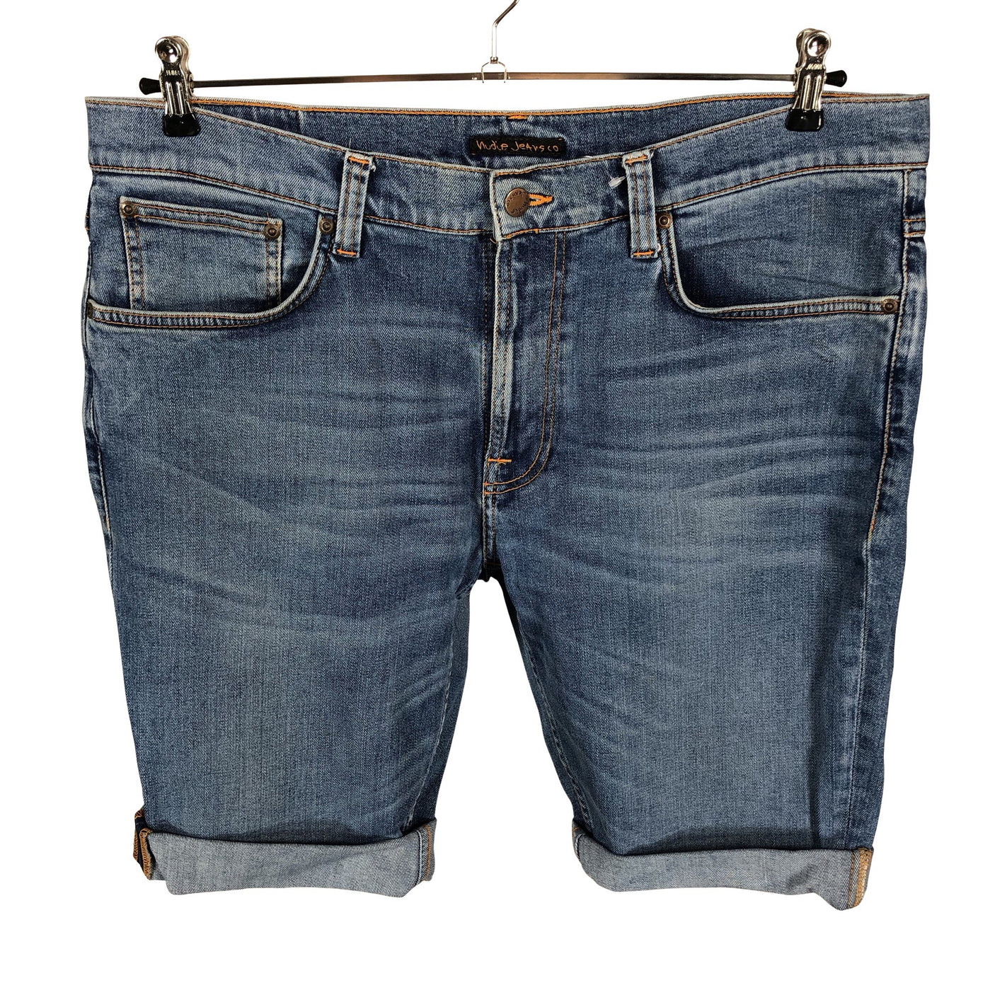 Unisex Nudie Jeans - Denim shorts, size L - Light blue (1)