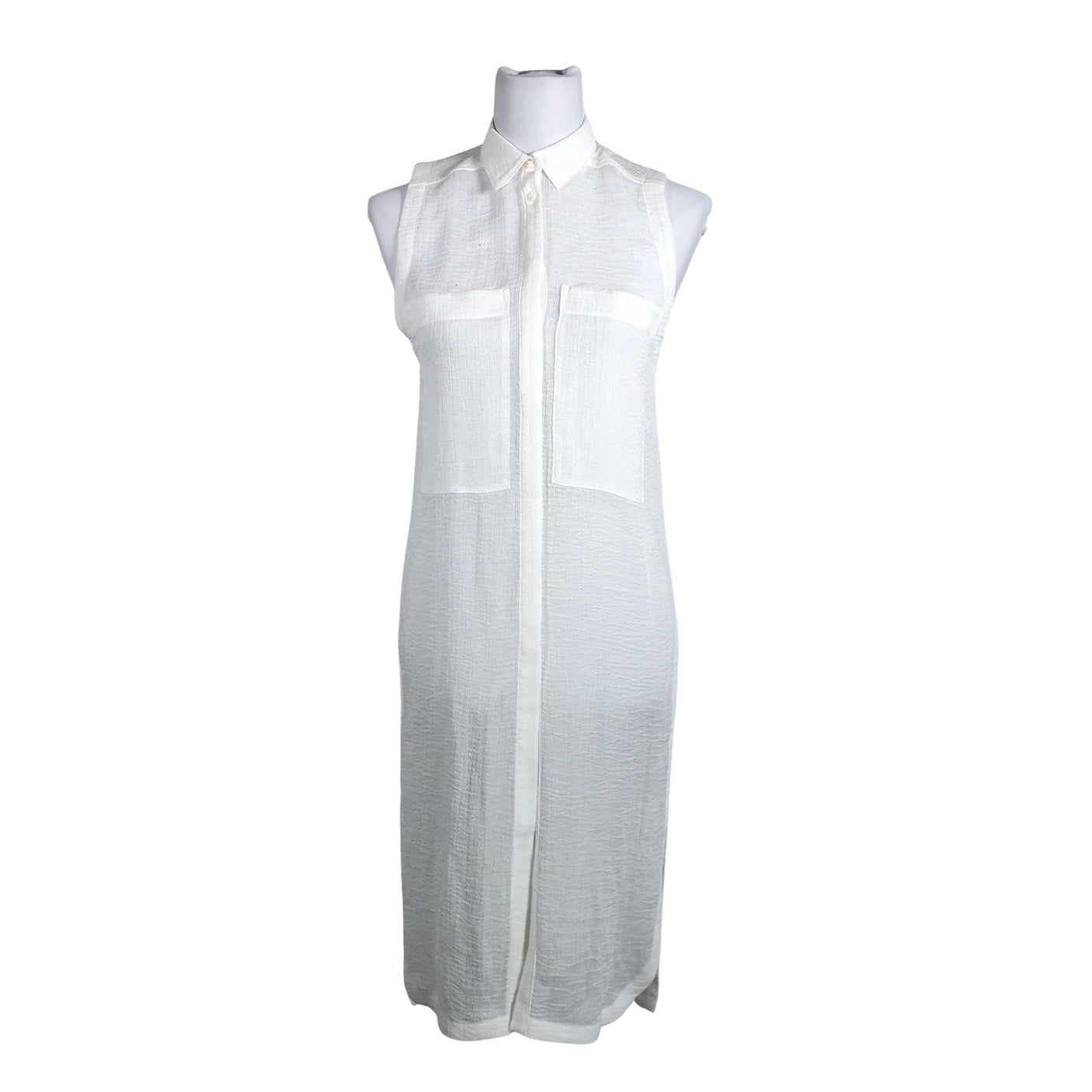 Unisex Helmut Lang - Schiffon dress, size 36 - White (1)