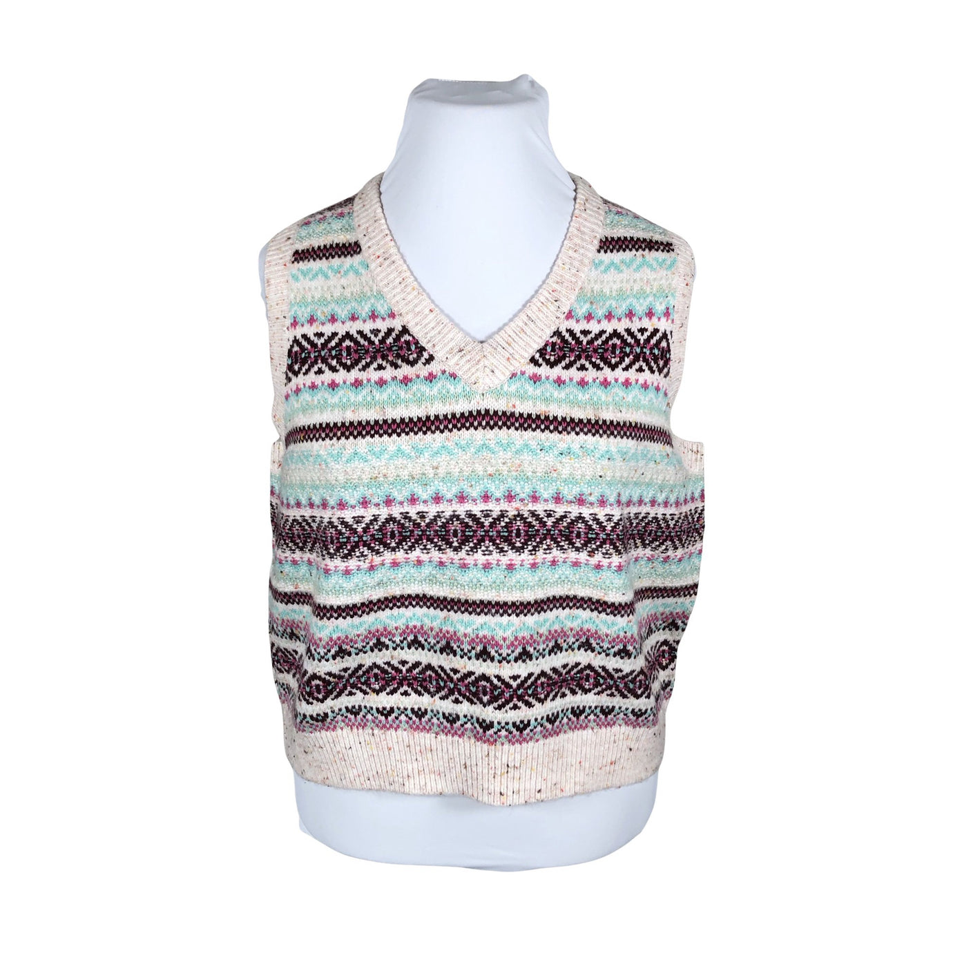 Unisex Per Una by Marks & Spencer - Knit vest, size 44 - Beige (1)