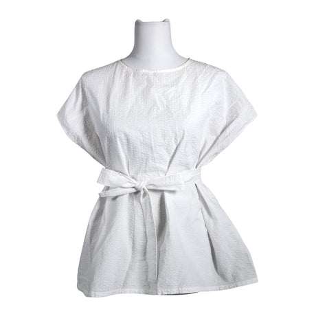 Unisex Gauhar - Short-sleeved blouse, size 44 - White ()