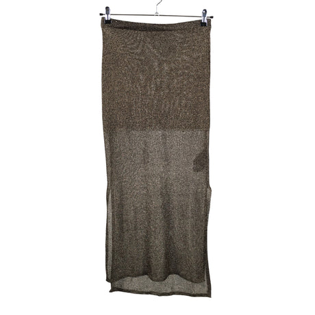 Unisex My Essential Wardrobe - Knit skirt, size 36 - Gold ()