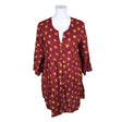 Unisex Gudrun Sjöden - Schiffon tunic, size 40 - Wine red ()