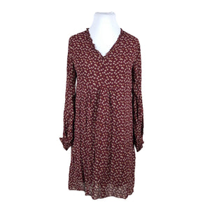 Unisex Esqualo - Schiffon dress, size 42 - Wine red (1)