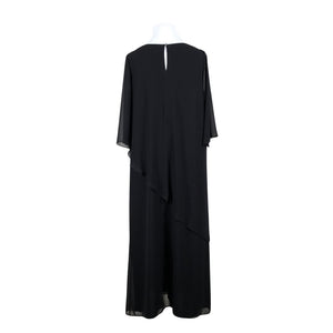 Unisex Elinette - Schiffon dress, size 48 - Black (2)