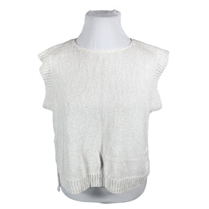 Unisex Handmade - Knit vest, size 50 - White (1)