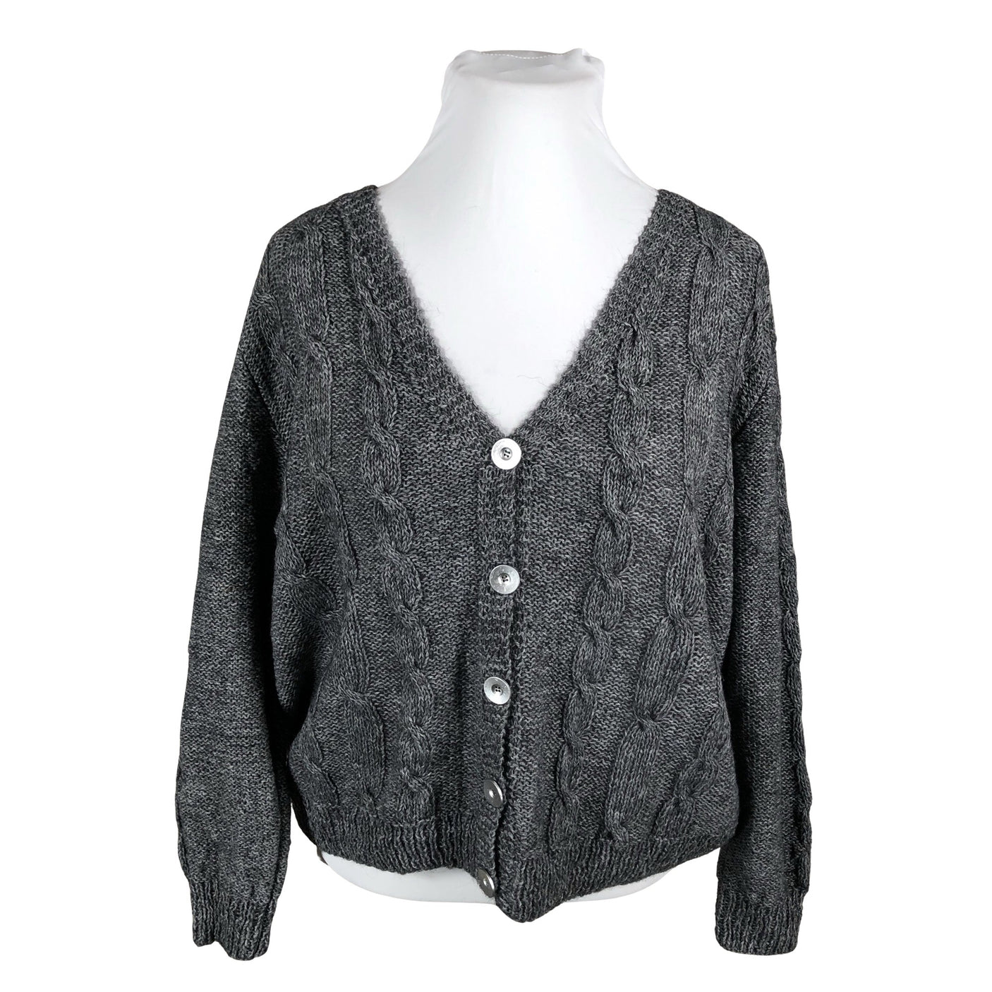 Unisex Handmade - Cardigan, size 50 - Gray (1)